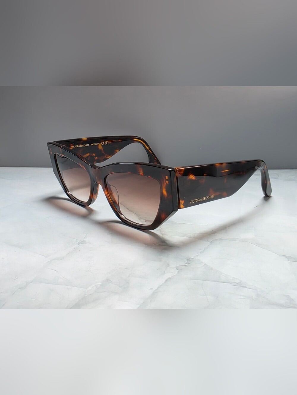 Victoria Beckham VB645S 234 Dark Havana Cat Eye Sunglasses